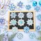 20 Pcs Winter Christmas Snowflake Diamond Painting Magnets Winter Fridge Magnet Diamond Art Kits Christmas Diamond 5D DIY Diamond Art Magnets Decals Craft for Xmas Ornaments Family Decor